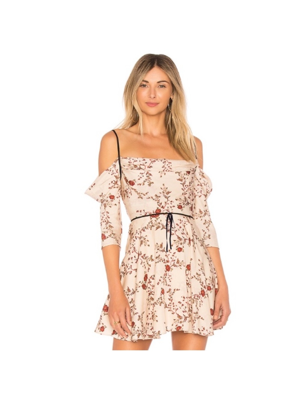 NWOT Lovers + Friends Cindy Fall Floral Off-Shoulder Dress RARE